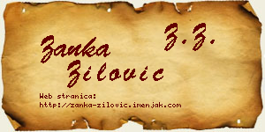 Žanka Žilović vizit kartica